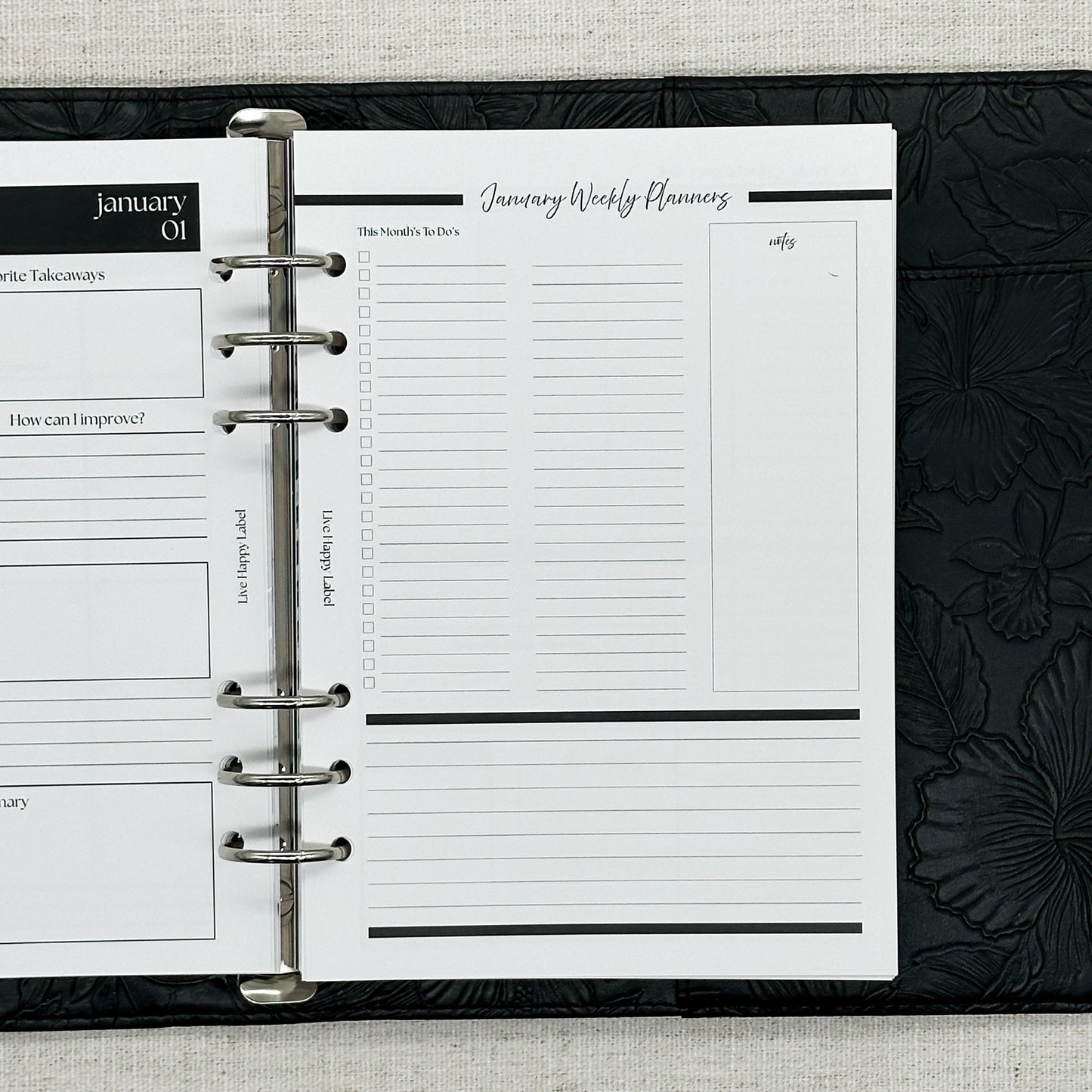 2027 Foundations Planner *Inserts Only* | A5 6-Hole Ringbound