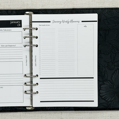 2027 Foundations Planner *Inserts Only* | A5 6-Hole Ringbound