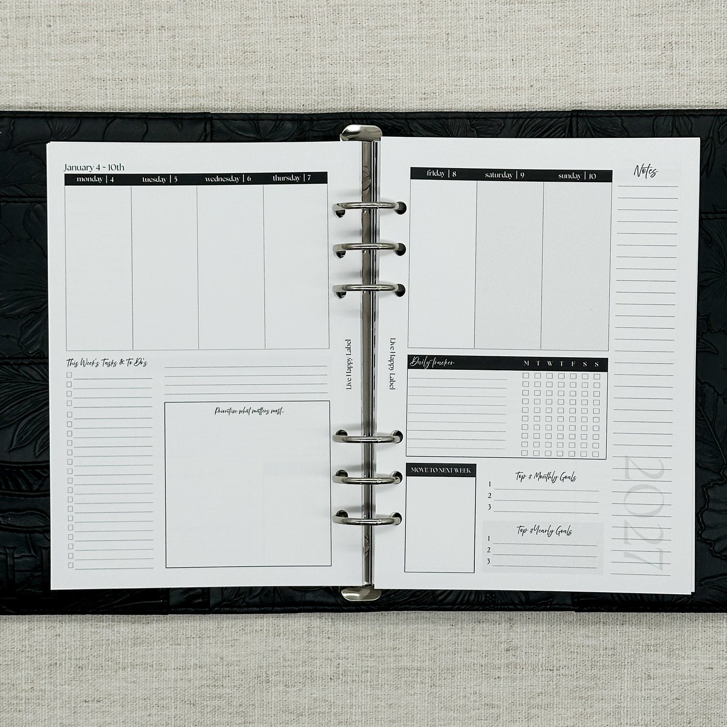 2027 Foundations Planner *Inserts Only* | A5 6-Hole Ringbound