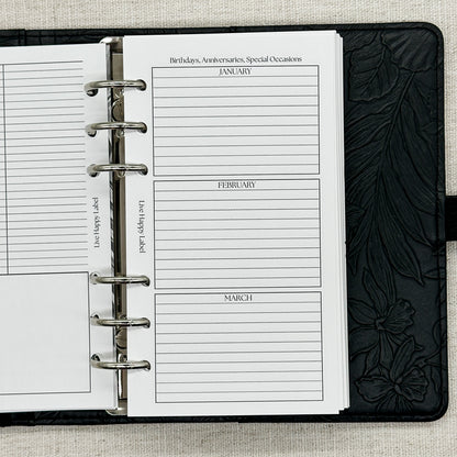 2027 Foundations Planner *Inserts Only* | Personal 6-Hole Ringbound