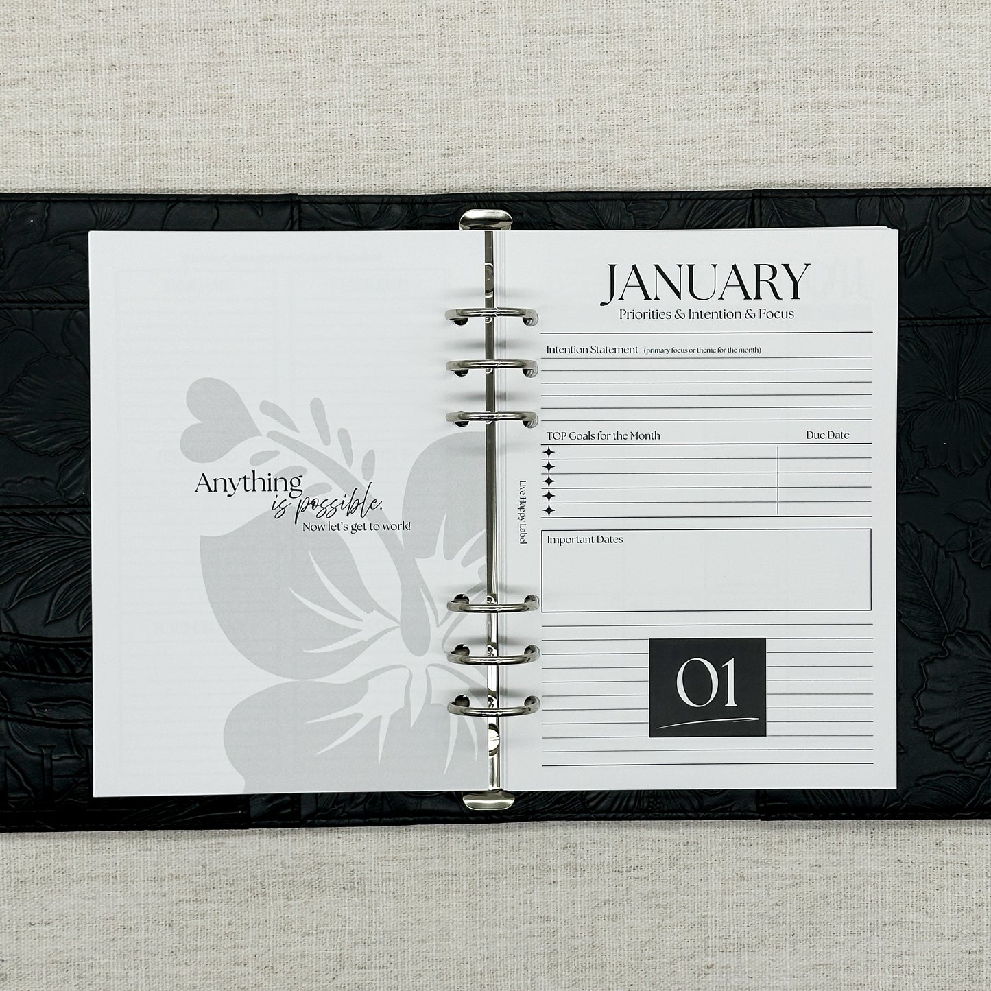 2027 Monthly Calendar  MO2P | A5 6-Hole Ringbound