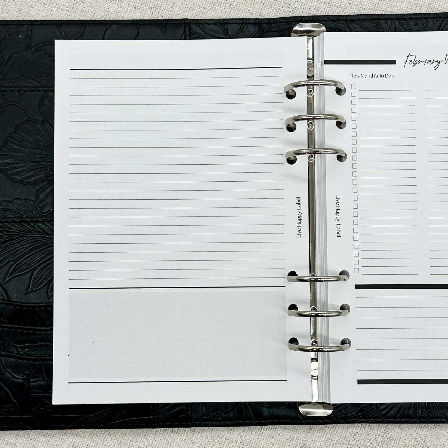2027 "Time Blocking" Layout Weekly Planner WO2P | A5 6-Hole Ringbound