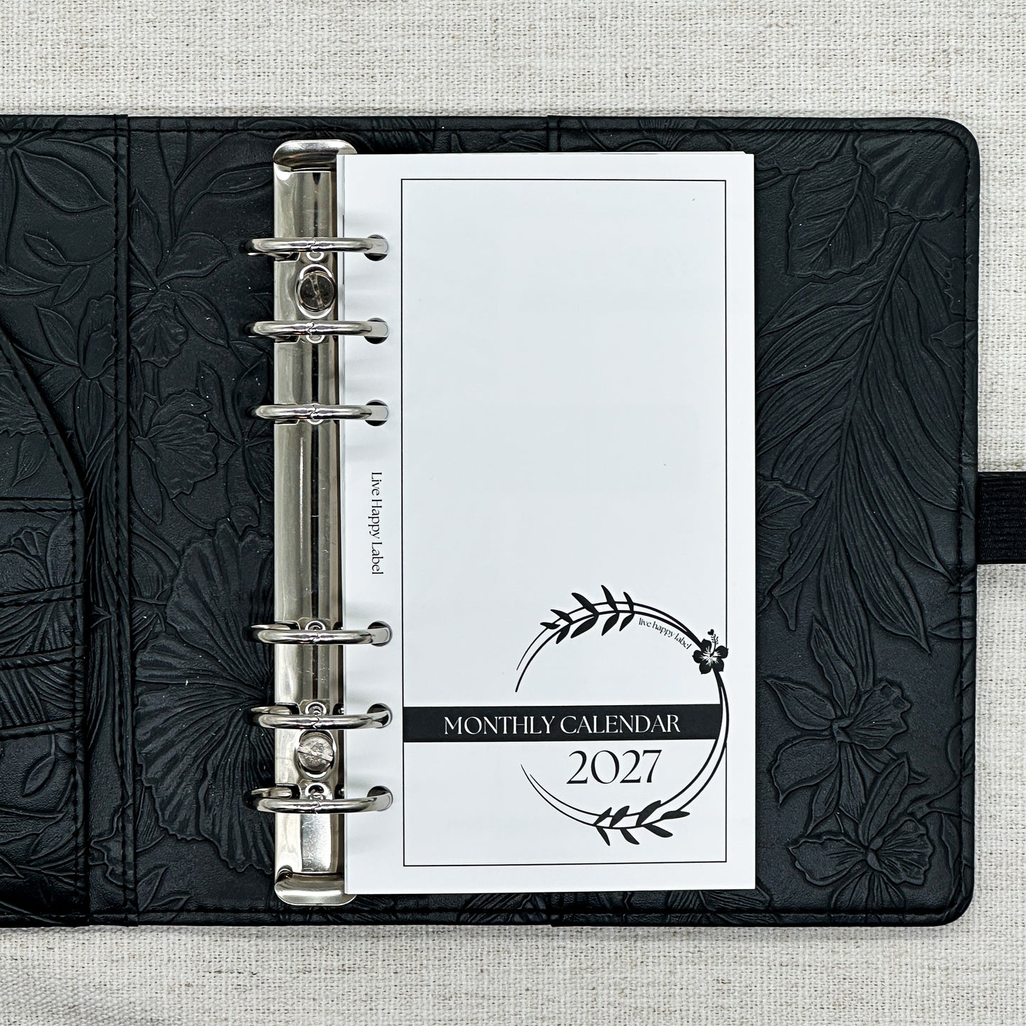 2027 Monthly Calendar  MO2P | Personal 6-Hole Ringbound