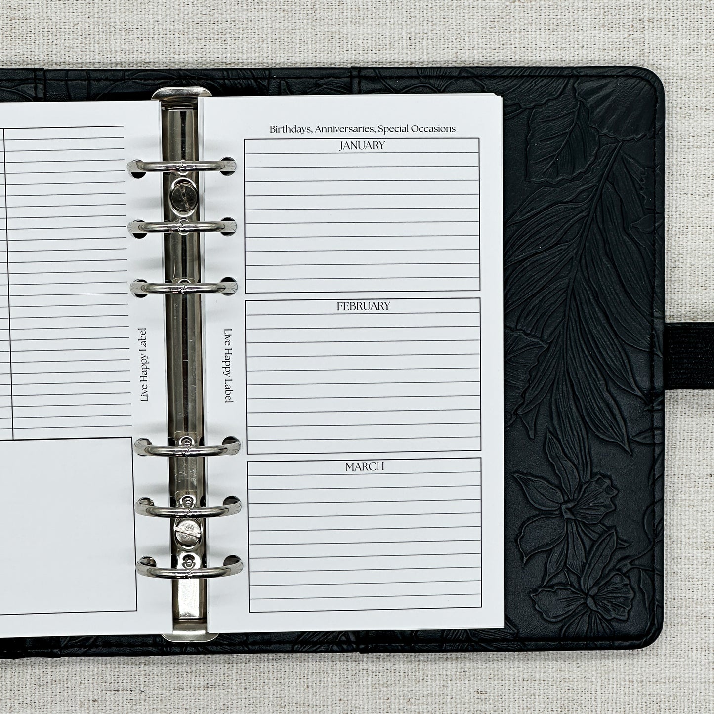 2027 Monthly Calendar  MO2P | Personal 6-Hole Ringbound