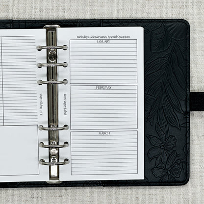2027 Monthly Calendar  MO2P | Personal 6-Hole Ringbound