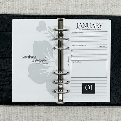 2027 Monthly Calendar  MO2P | Personal 6-Hole Ringbound