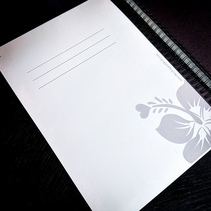 "Pen to Paper" Botanical Flower FLIPbook | Dot Grid Paper ~ 8.5" x 11" *SLIGHTLY IMPERFECT* FNG4