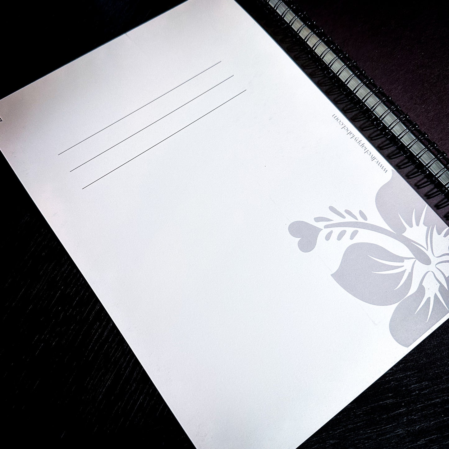 "Take Note" Botanical Flower FLIPbook | Lined Paper ~ 8.5" x 11" *SLIGHTLY IMPERFECT* FBL3