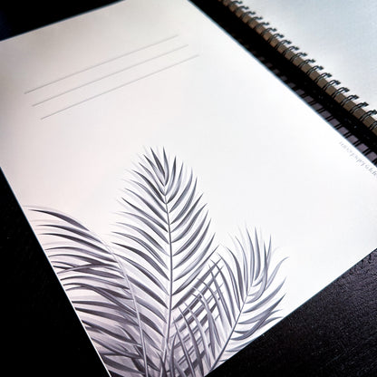 "Pen to Paper" Botanical Flower FLIPbook | Dot Grid Paper ~ 8.5" x 11" *SLIGHTLY IMPERFECT* FNG4