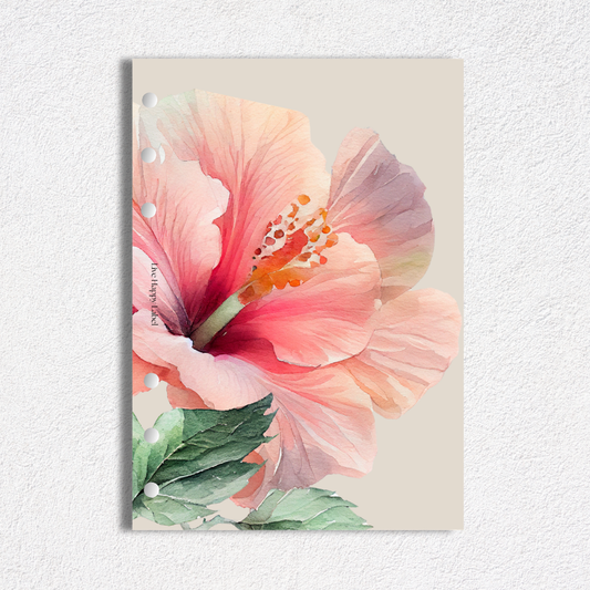 "Island Blooms" 003 Dashboard & Cover | A5, 6-Ring Punch