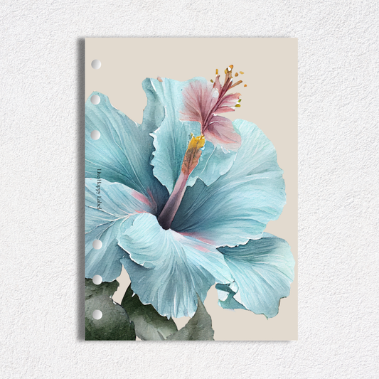 "Island Blooms" 002 Dashboard & Cover | A5, 6-Ring Punch