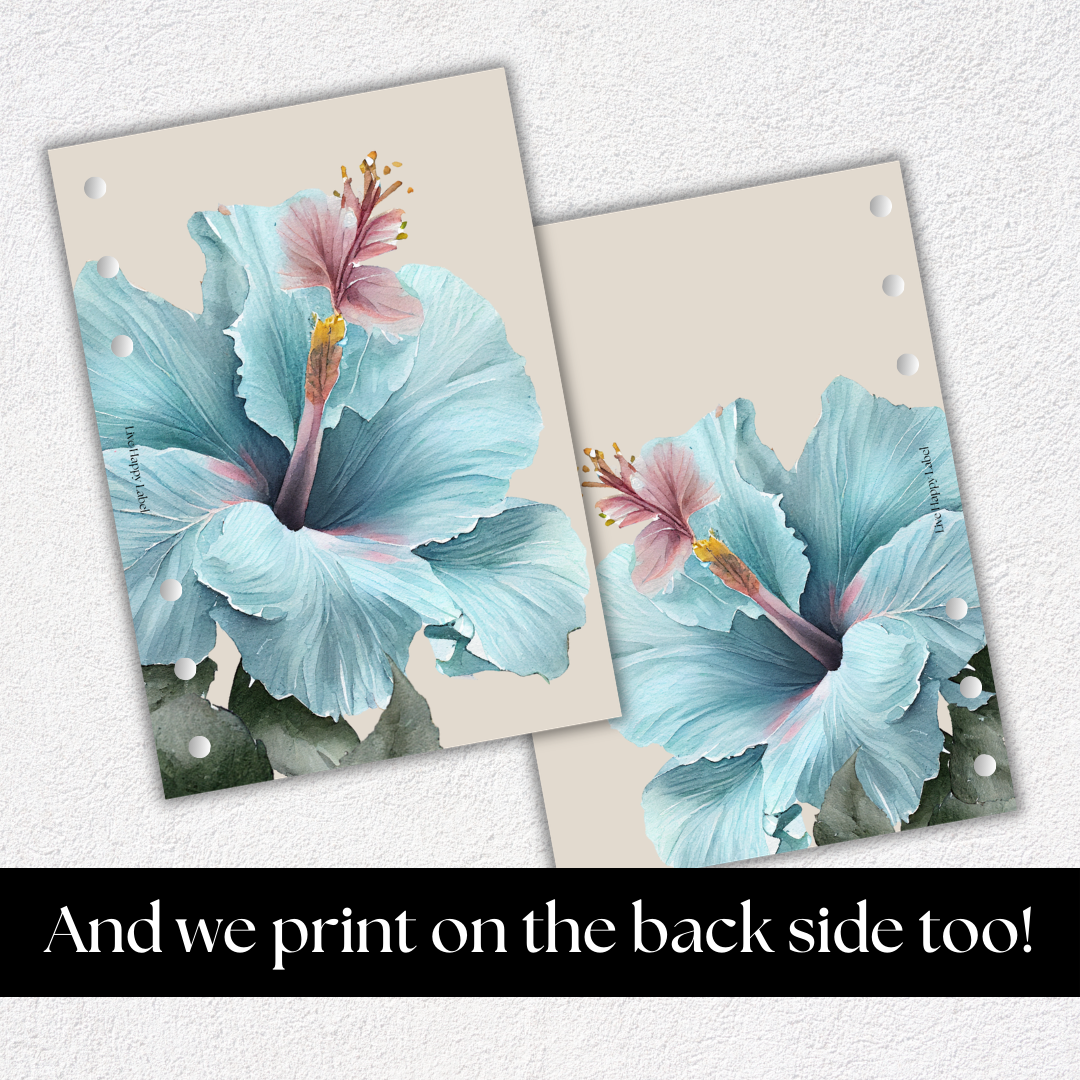 "Island Blooms" 002 Dashboard & Cover | A5, 6-Ring Punch