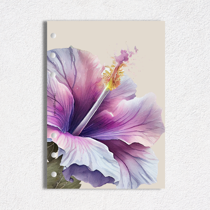 "Island Blooms" 004 Dashboard & Cover | A5, 6-Ring Punch