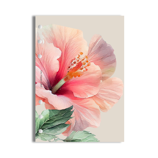 "Island Blooms" 003 Dashboard & Cover | A5, 6-Ring Punch