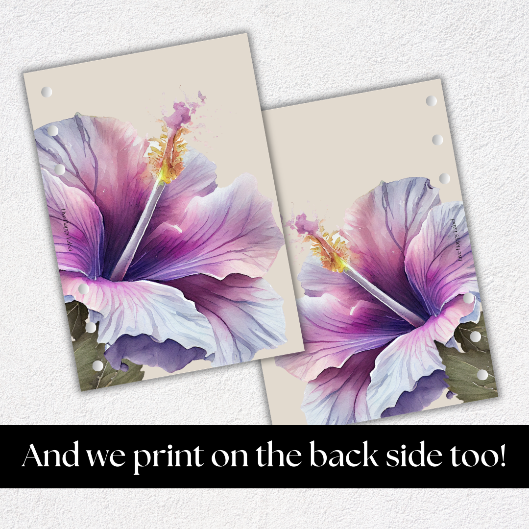 "Island Blooms" 004 Dashboard & Cover | A5, 6-Ring Punch