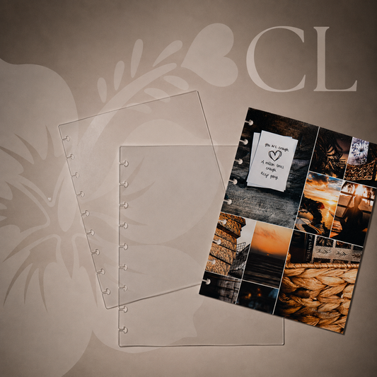 Clear "Glass" Planner Cover (Set of 2) | Classic 9-Hole Discbound