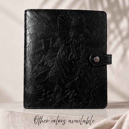 Tropical Bloom ~ Vegan Leather Planner Binder | A5 6-Ring
