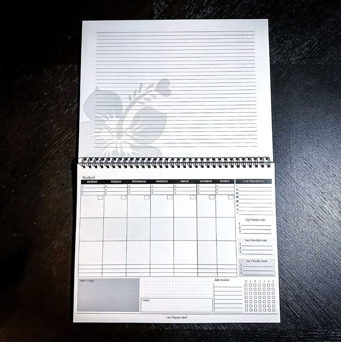 Weekly Desktop Planner | 8.5" x 11"