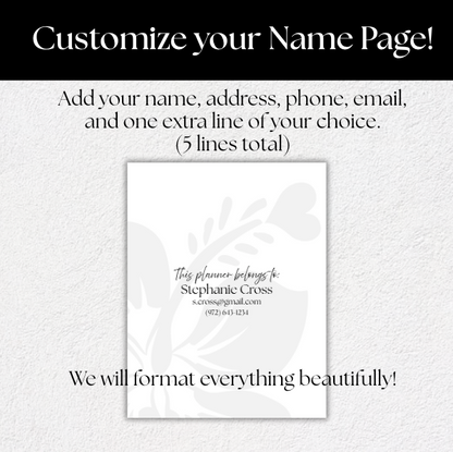 2026 Foundations Planner ~ Midnight Blooms | 7" x 9" Double Wire-O