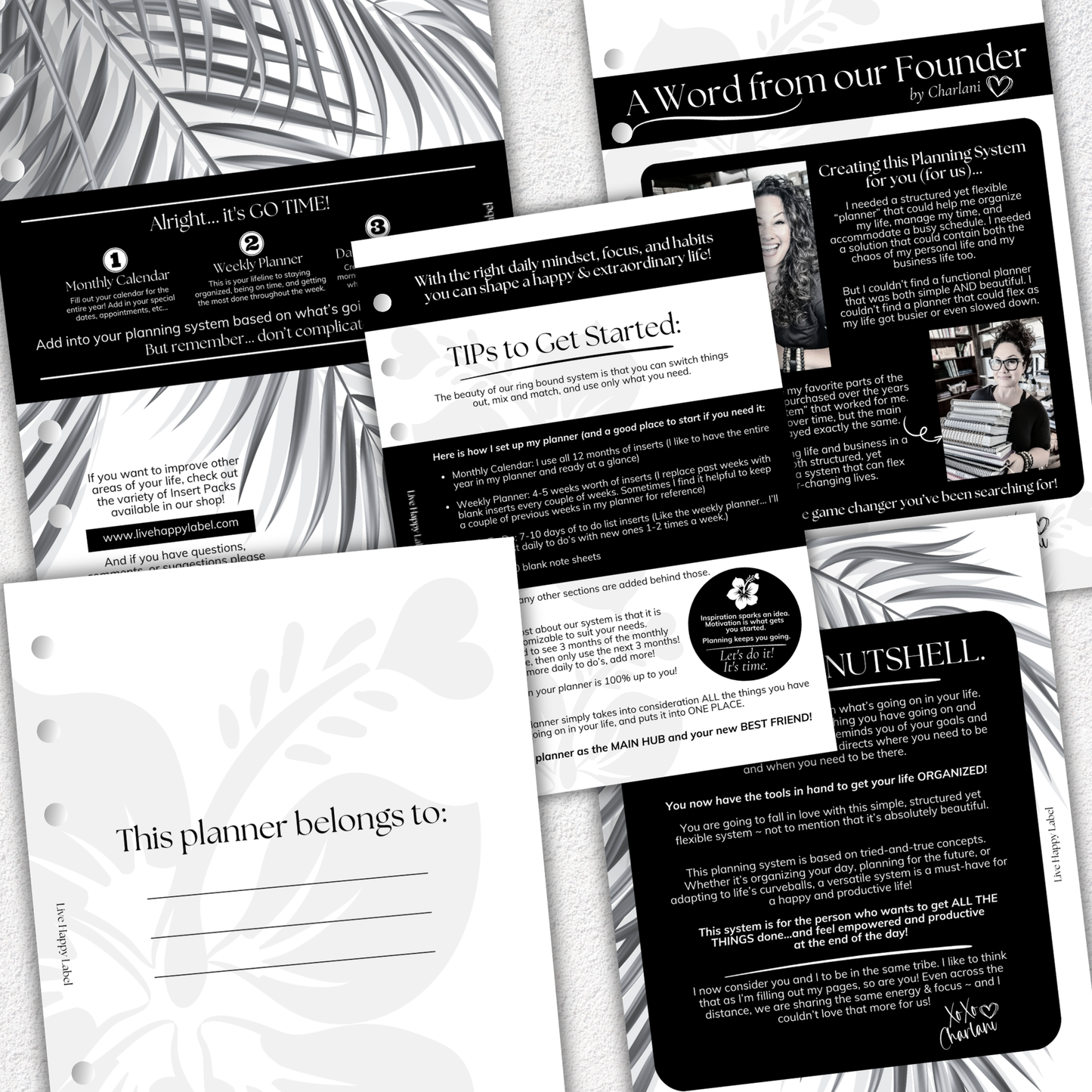 Undated "Time Block" FOUNDATIONS Essentials Bundle | A5, 6-ring Punch