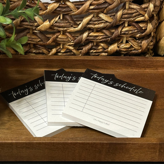 Today's Schedule | Functional Sticky Notes | 3" x 3"
