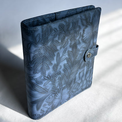 Kai Blue "Tropical Bloom" Planner Binder | A5, 6-ring