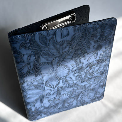 Kai Blue "Tropical Blooms" Notepad Clipfolio | for 8.5 x 11" Notepad