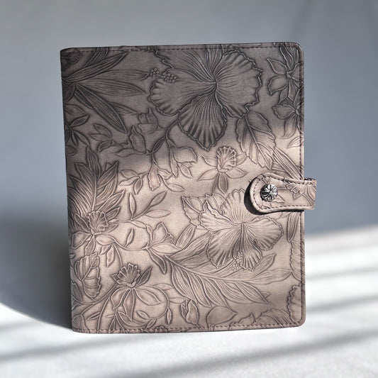 Kona Brown "Tropical Bloom" Planner Binder | A5, 6-ring