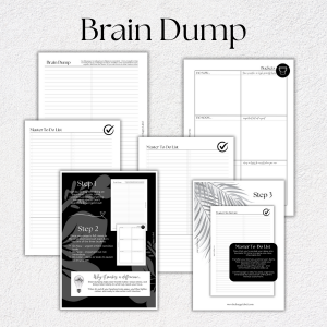 Brain Dump & Master To Do List | A5, 6-ring Punch