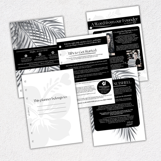 Undated "Time Block" FOUNDATIONS Planning Essentials Bundle | A5, 6-ring Punch