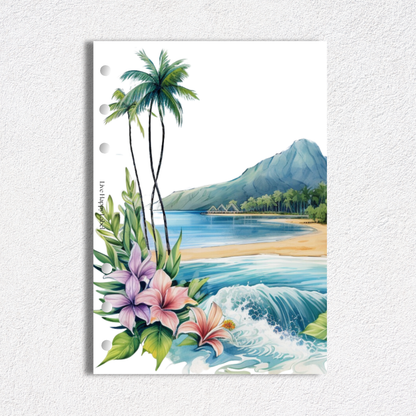 Tropical Dashboards & Covers | Set of 5 | A5, 6-Ring Punch