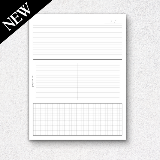 "Mixed Notes" Notepad ~ 8.5" x 11"