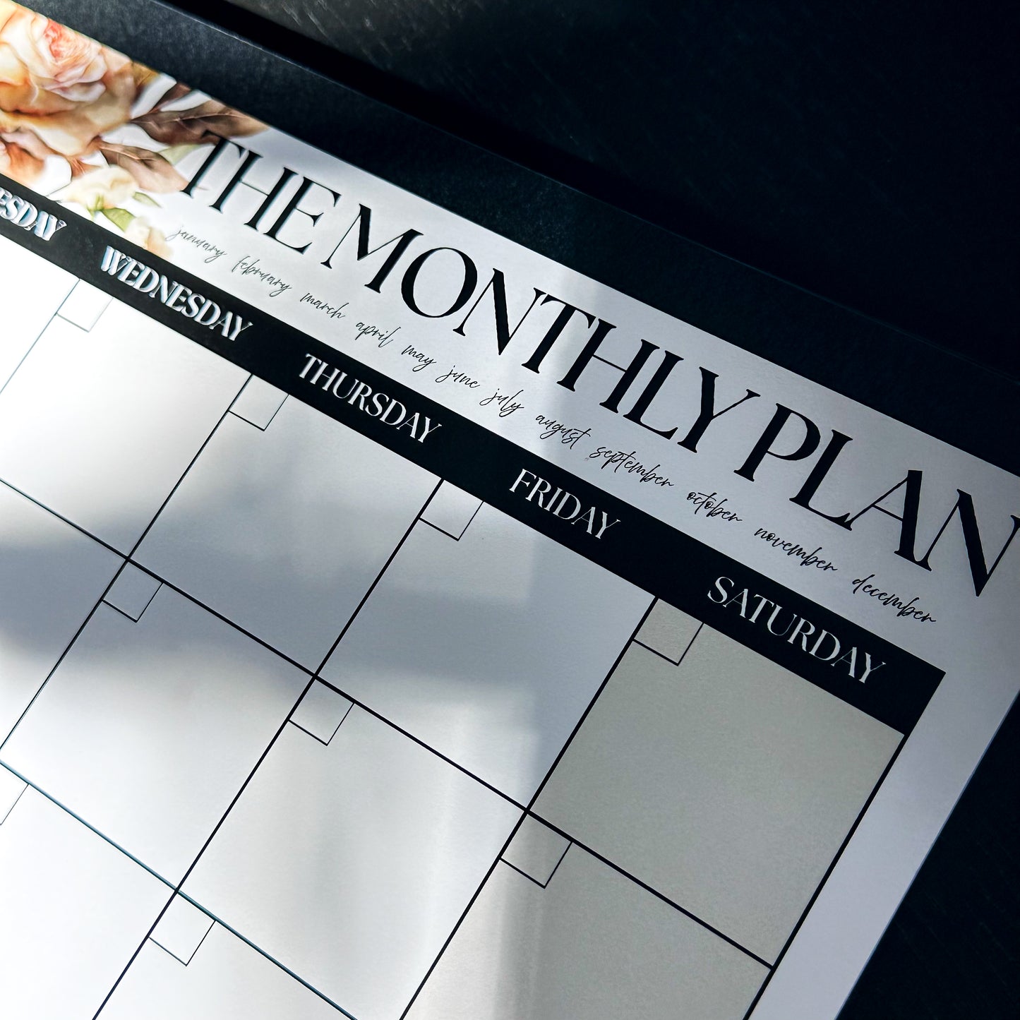 The Monthly Plan – Oversized Monthly Wall, Desk & Fridge Calendar | Lana Collection