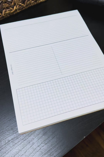 "Mixed Notes" Notepad ~ 8.5" x 11"