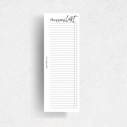 Half-Page Shopping List Inserts | A5, 6-ring Punch