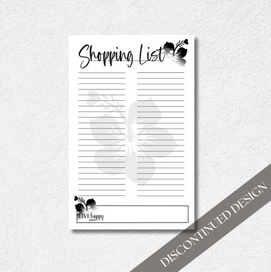 Shopping List Notepad | 5.5" x 8.5"