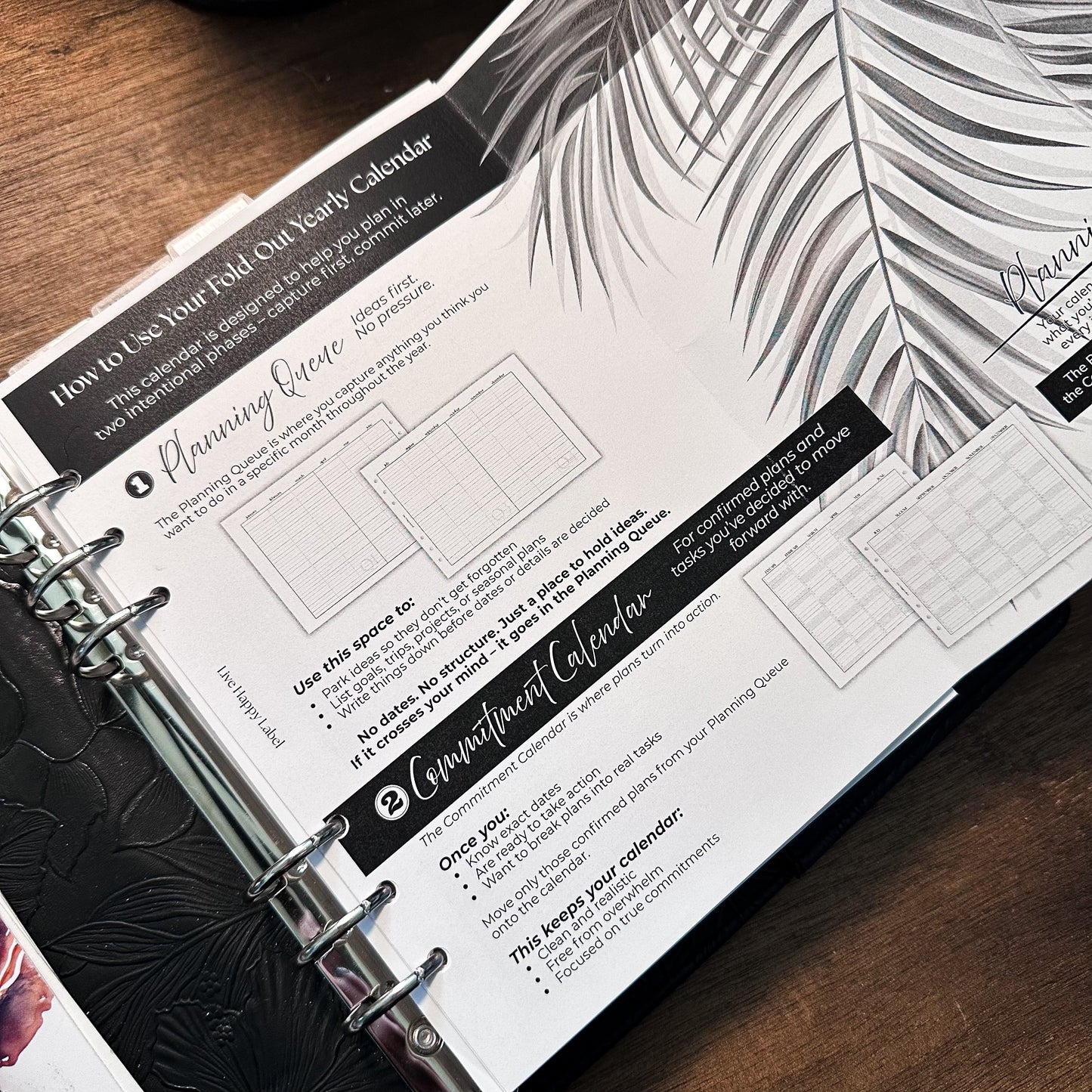 2026 Fold-Out Yearly Calendar | A5, 6-ring