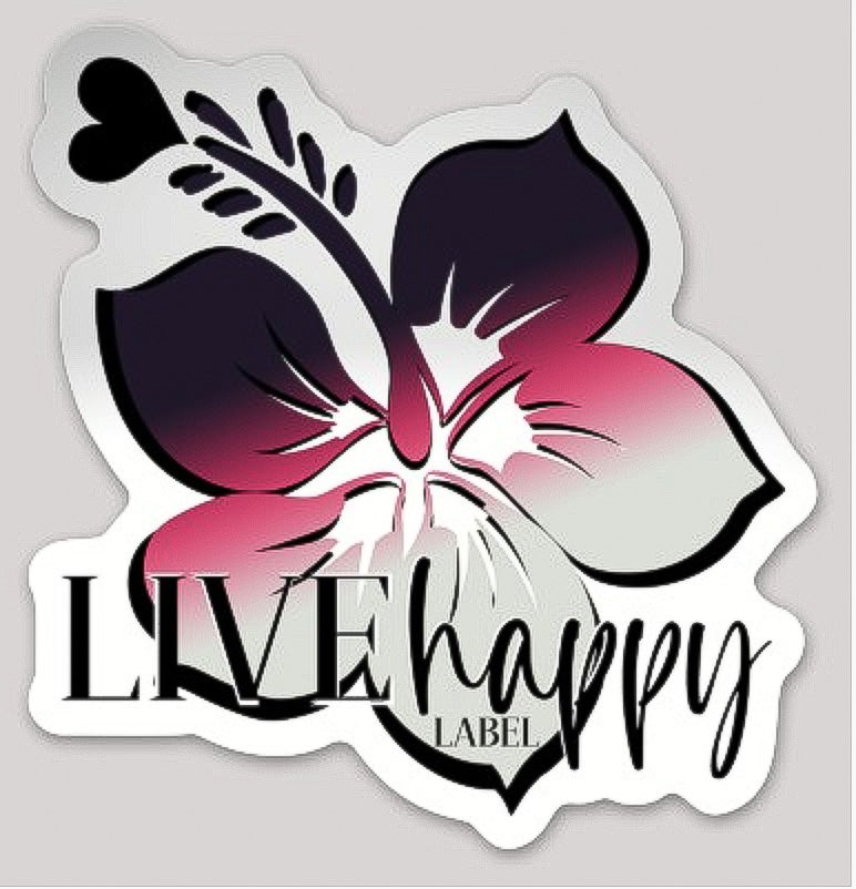 Hibiscus Sticker Pink